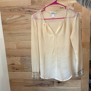 Sheer light pink long sleeve